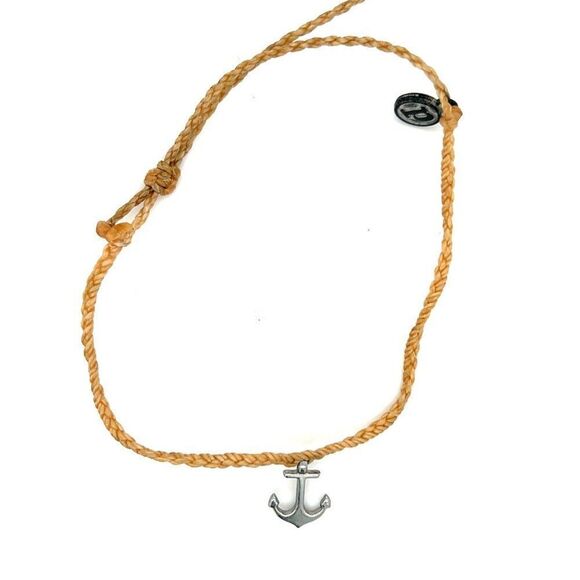 Pura Vida Silver Anchor Bracelet - Picture 2 of 3